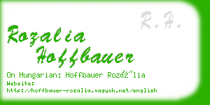 rozalia hoffbauer business card